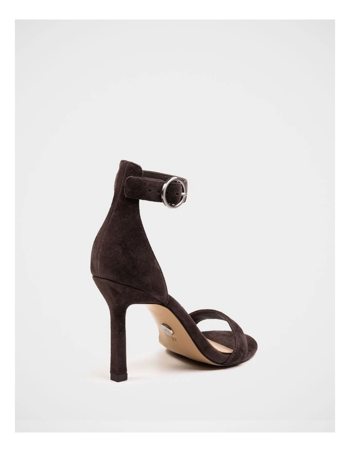 Zeze Suede Leather Stilleto Heel in Ebony image 4