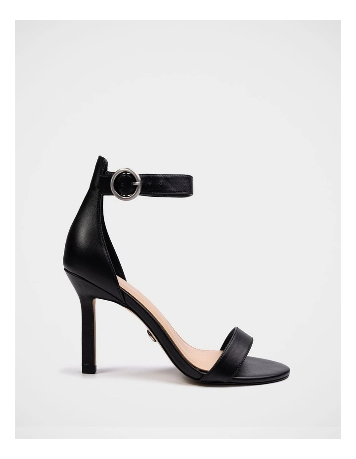 Zeze Leather Stiletto Heel in Black image 1