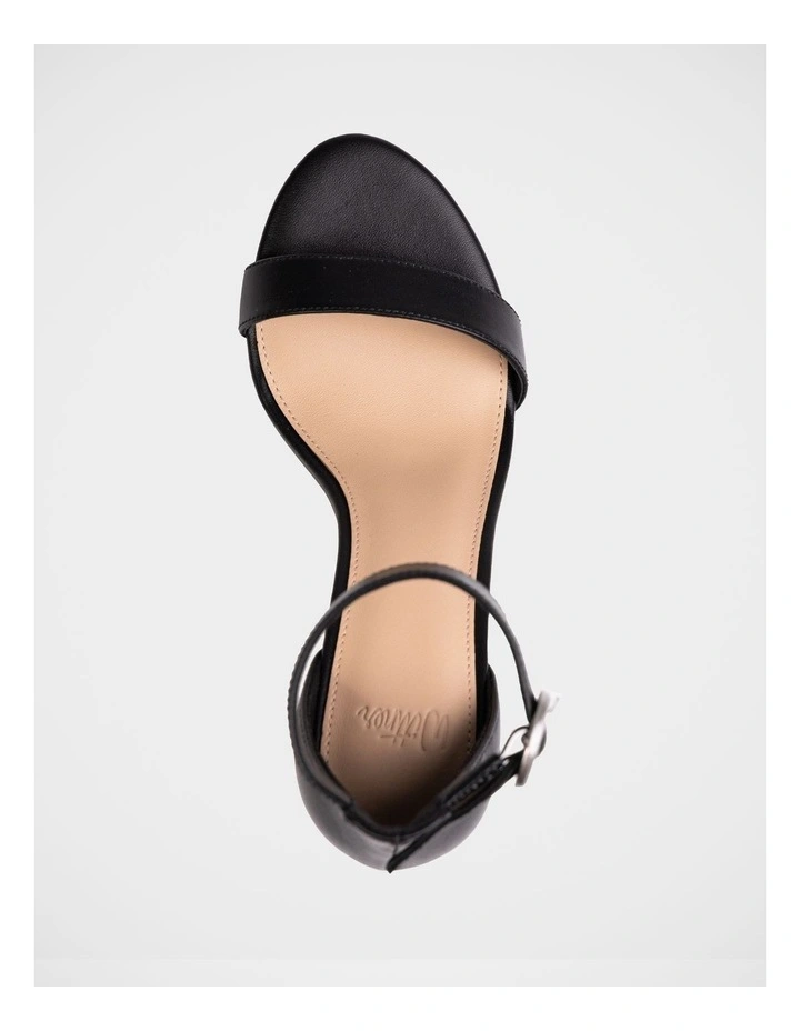 Zeze Leather Stiletto Heel in Black image 5