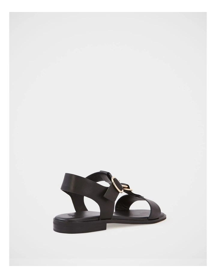 Dalia Pebble Leather Sandal in Black image 4