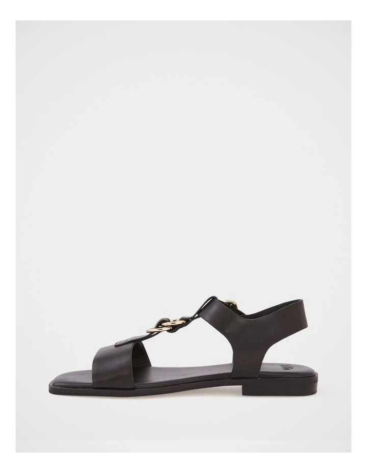 Dalia Pebble Leather Sandal in Black image 6