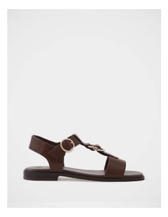 Dalia Leather Sandal in Syrup