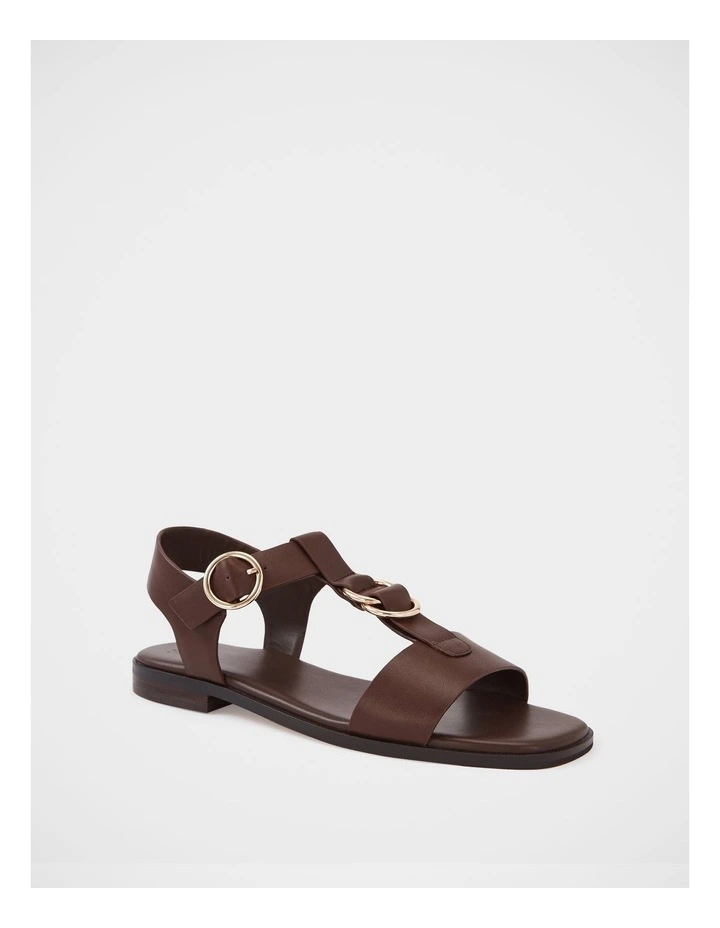 Dalia Leather Sandal in Syrup image 2