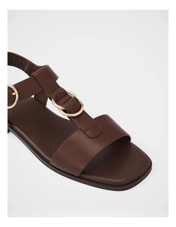 Dalia Leather Sandal in Syrup image 3