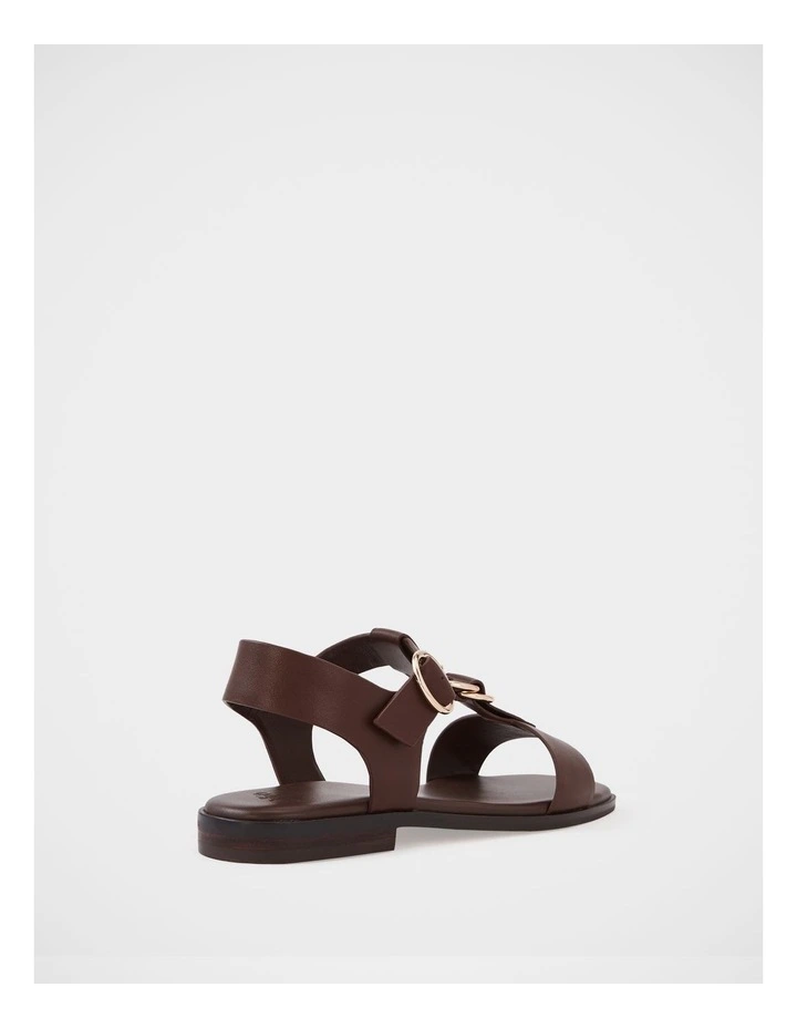 Dalia Leather Sandal in Syrup image 4