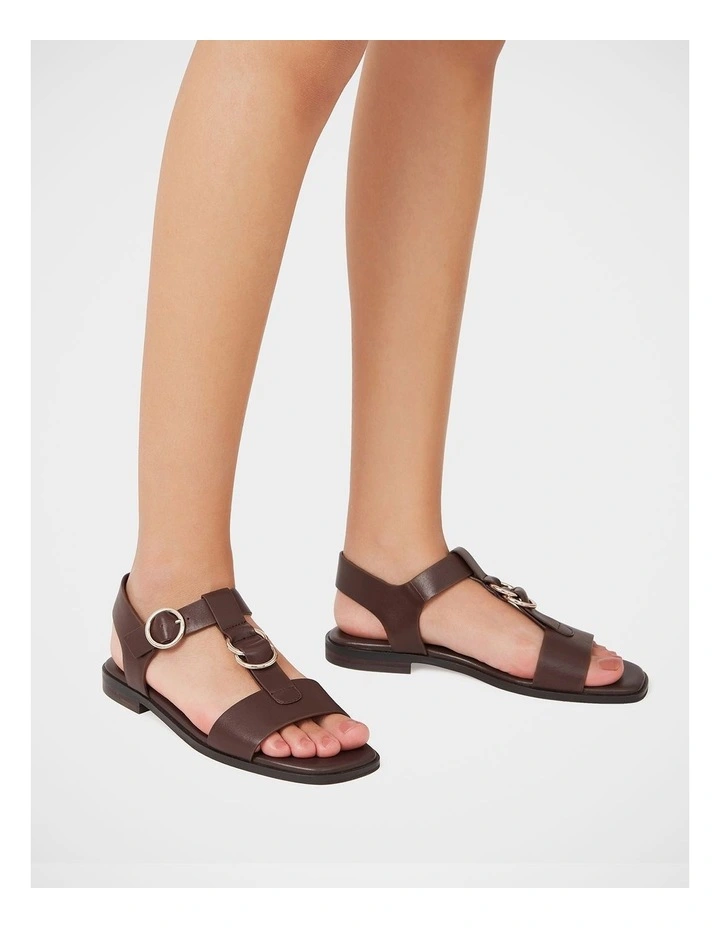 Dalia Leather Sandal in Syrup image 7