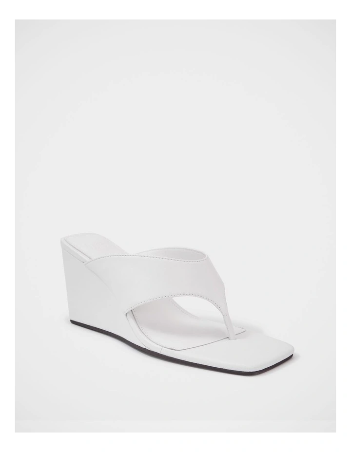 Perri Leather Wedge Thong on White image 2