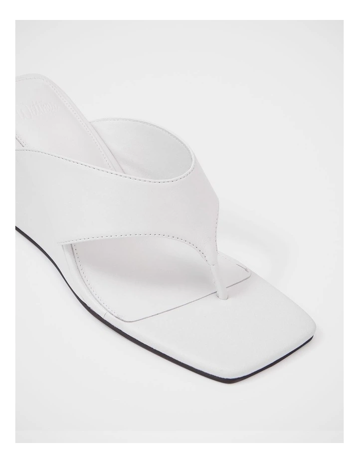 Perri Leather Wedge Thong on White image 3