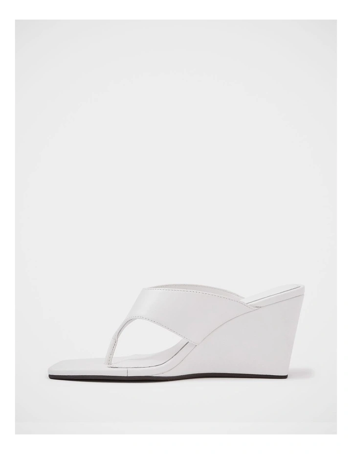 Perri Leather Wedge Thong on White image 6