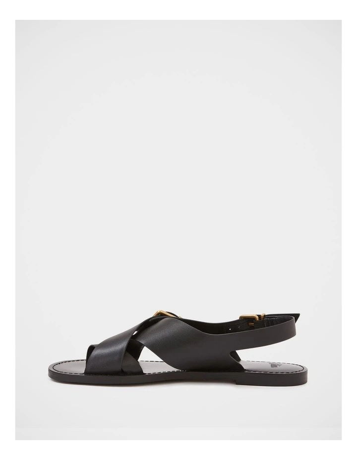 Danna Leather Sandal in Black image 6