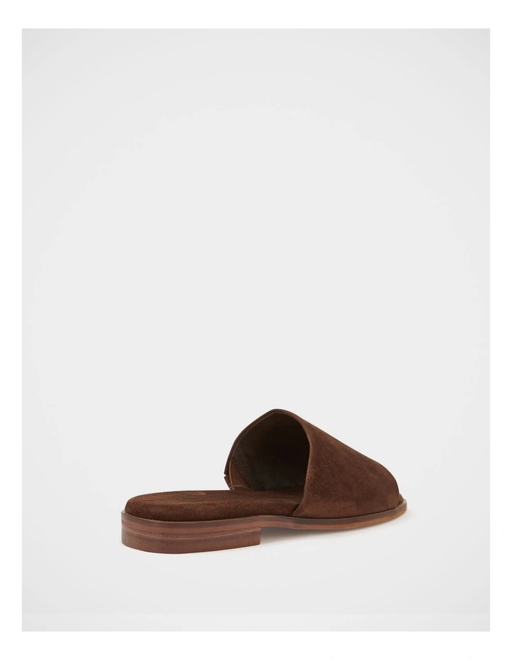 Doro Suede Leather Slide in Syrup image 4