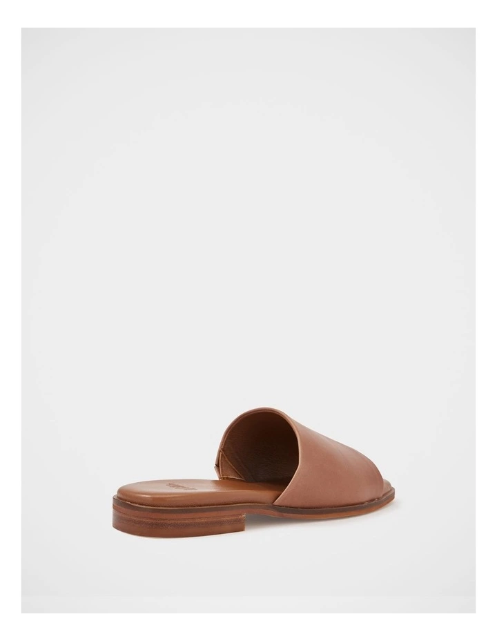 Doro Leather Slide in Dark Cognac image 4