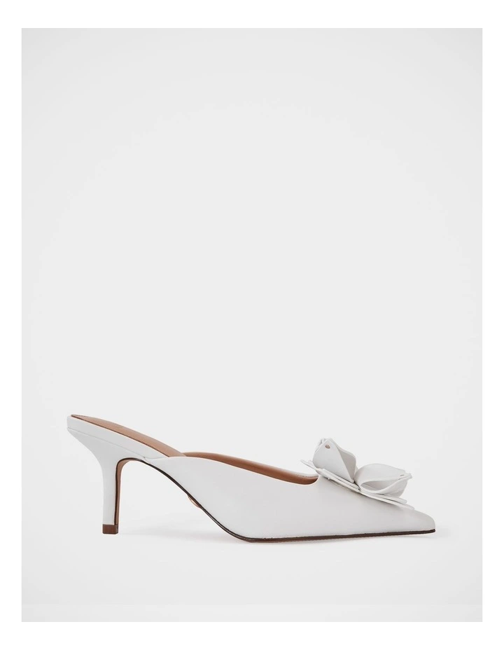 Lowe Leather Mule in Optic White image 1