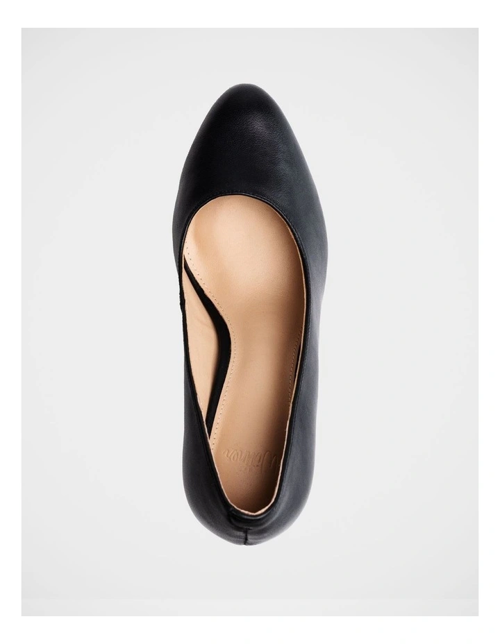 Tash Leather Stiletto Pump in Black image 5