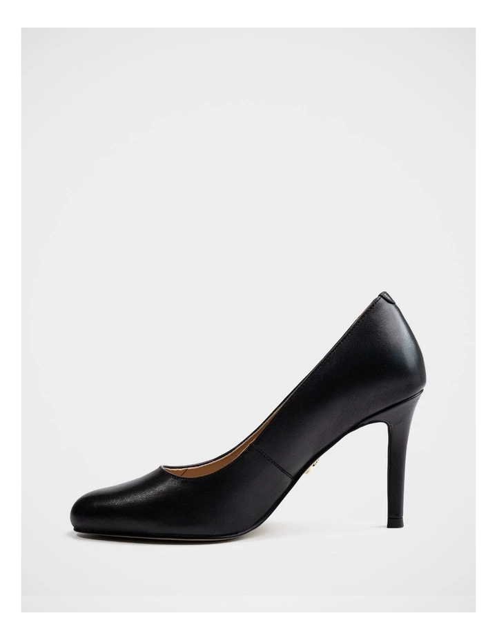 Tash Leather Stiletto Pump in Black image 6