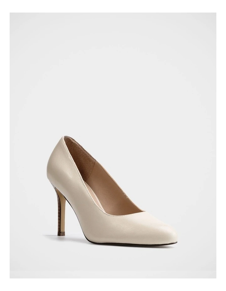 Tash Leather Stiletto Pump in Ivory image 2