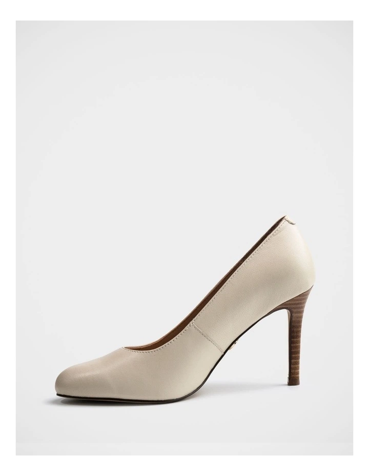 Tash Leather Stiletto Pump in Ivory image 6