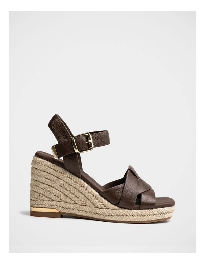Tarot Pebble Leather Espadrille Wedge in Syrup image 1