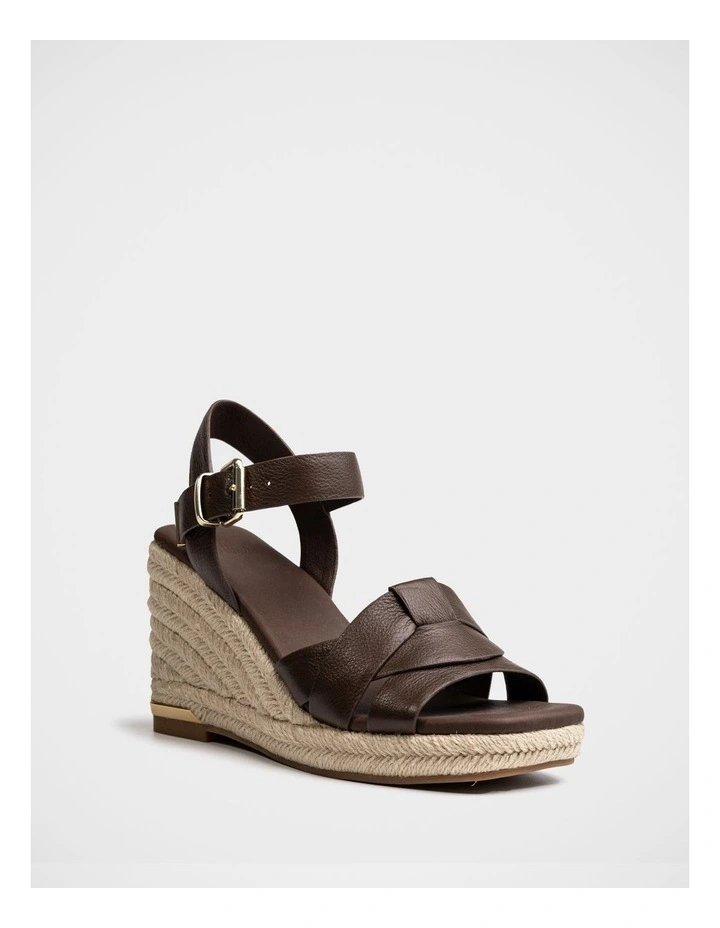 Tarot Pebble Leather Espadrille Wedge in Syrup image 2