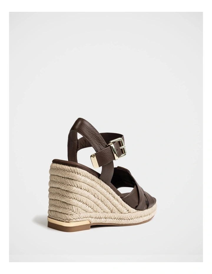 Tarot Pebble Leather Espadrille Wedge in Syrup image 4