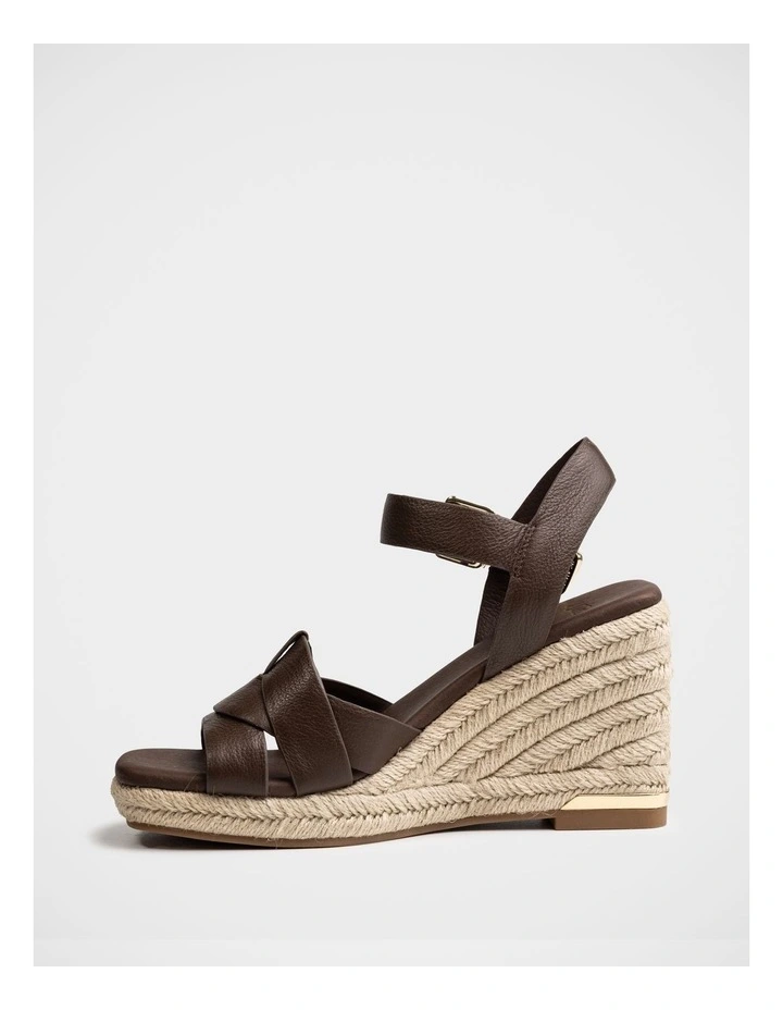 Tarot Pebble Leather Espadrille Wedge in Syrup image 6