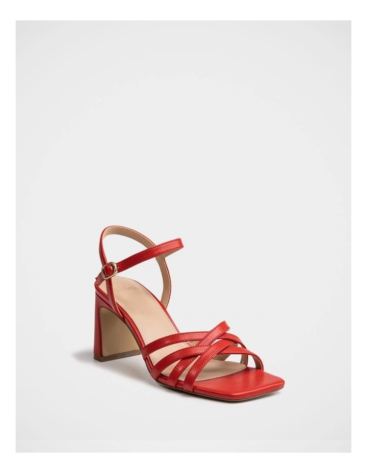 Ponaro Leather Slim Heel in Cherry image 2