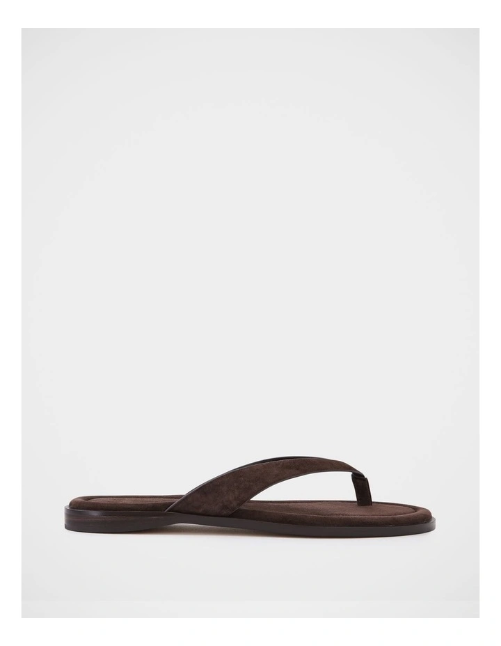 Ethel Leather Thong in Espresso image 1