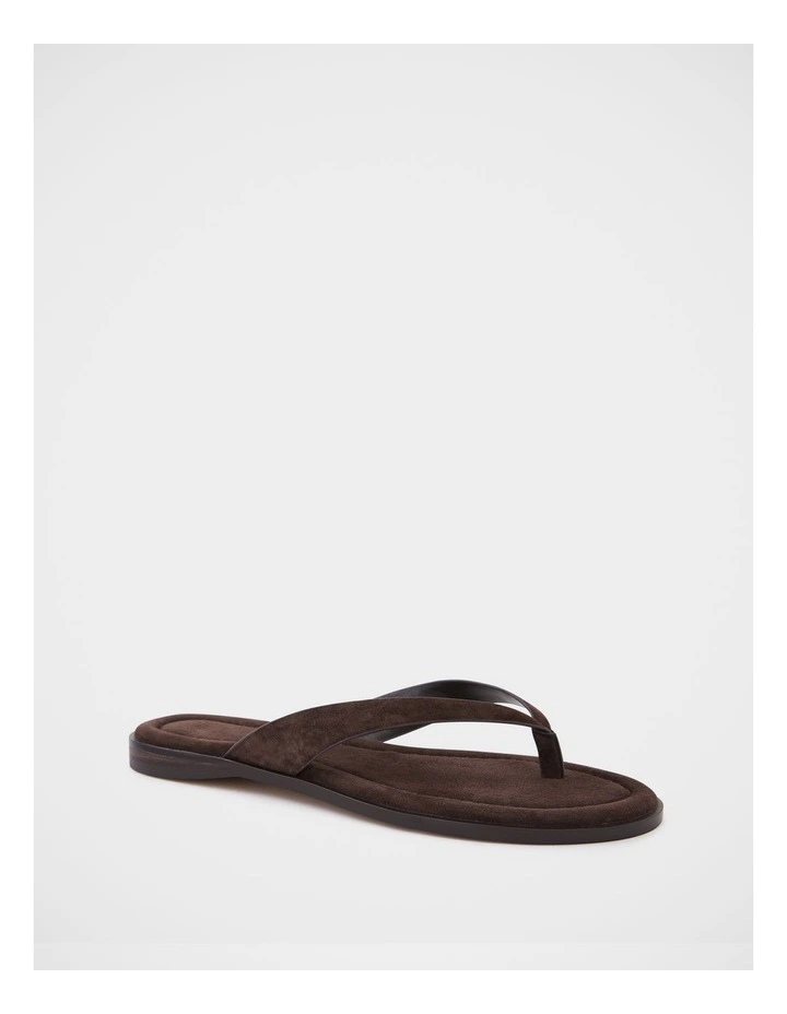 Ethel Leather Thong in Espresso image 2