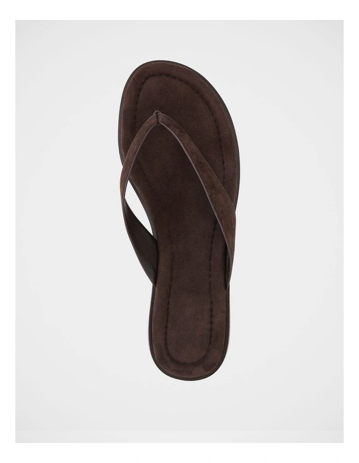 Ethel Leather Thong in Espresso image 5