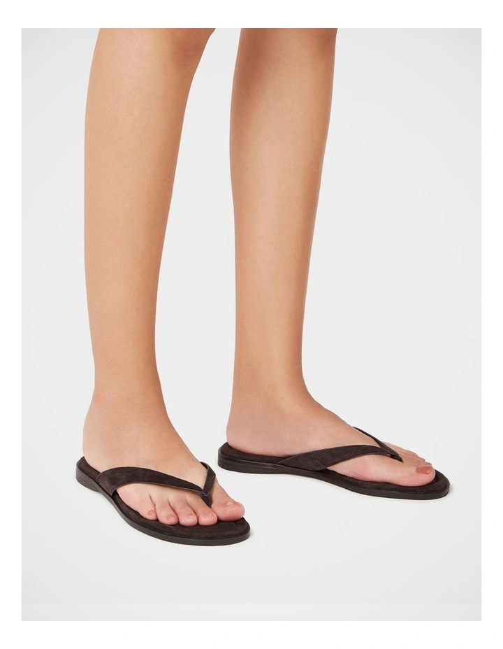 Ethel Leather Thong in Espresso image 7