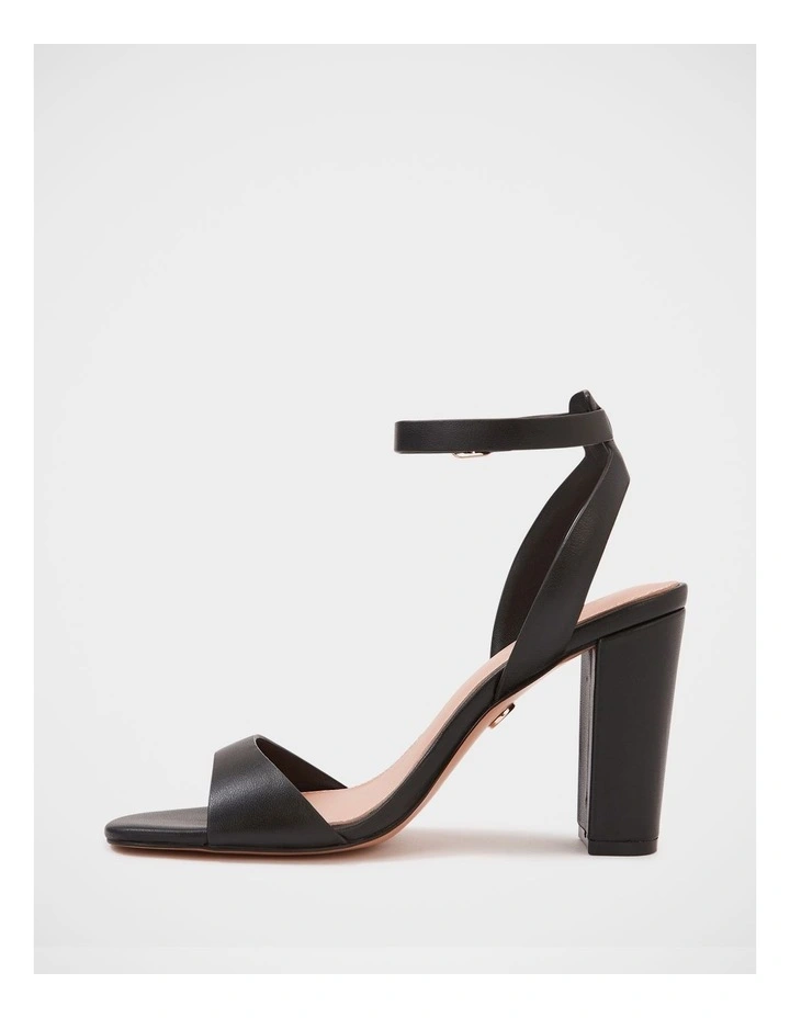 Ryan Leather Block Heel in Black image 6