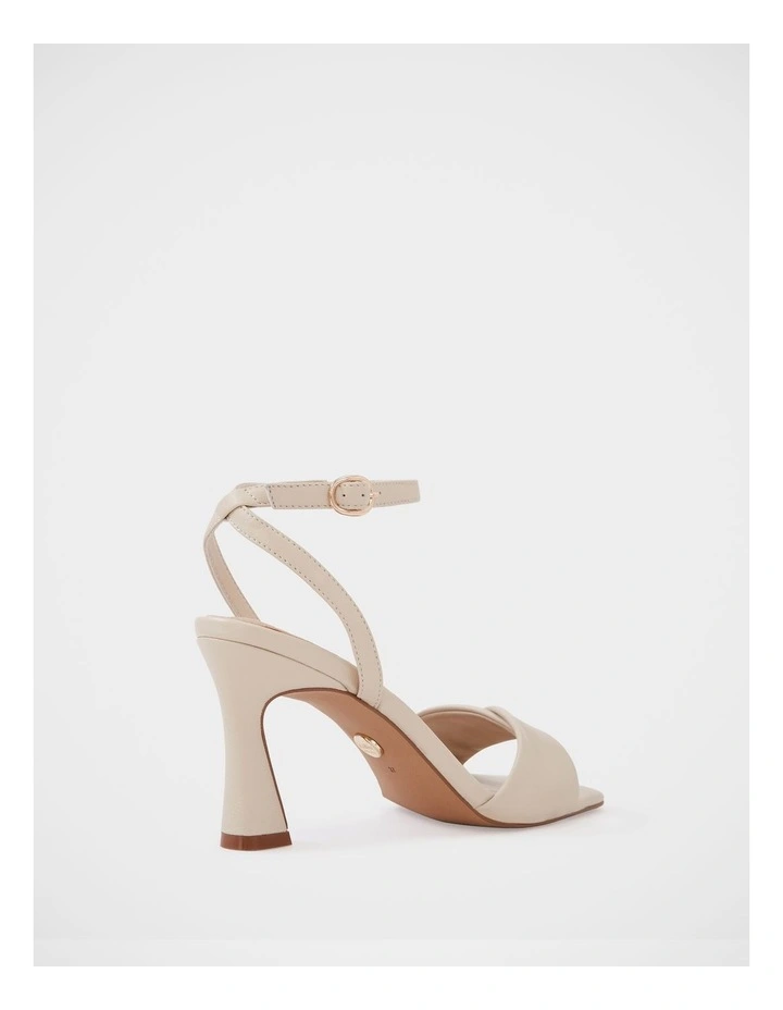 Yolanda Leather Heel in Ivory image 4