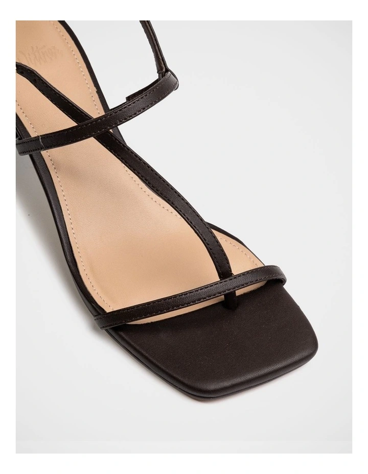 Koda Leather Strappy Heel in Espresso image 3