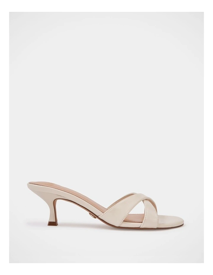 Gracie Patent Leather Kitten Heel in Ivory image 1
