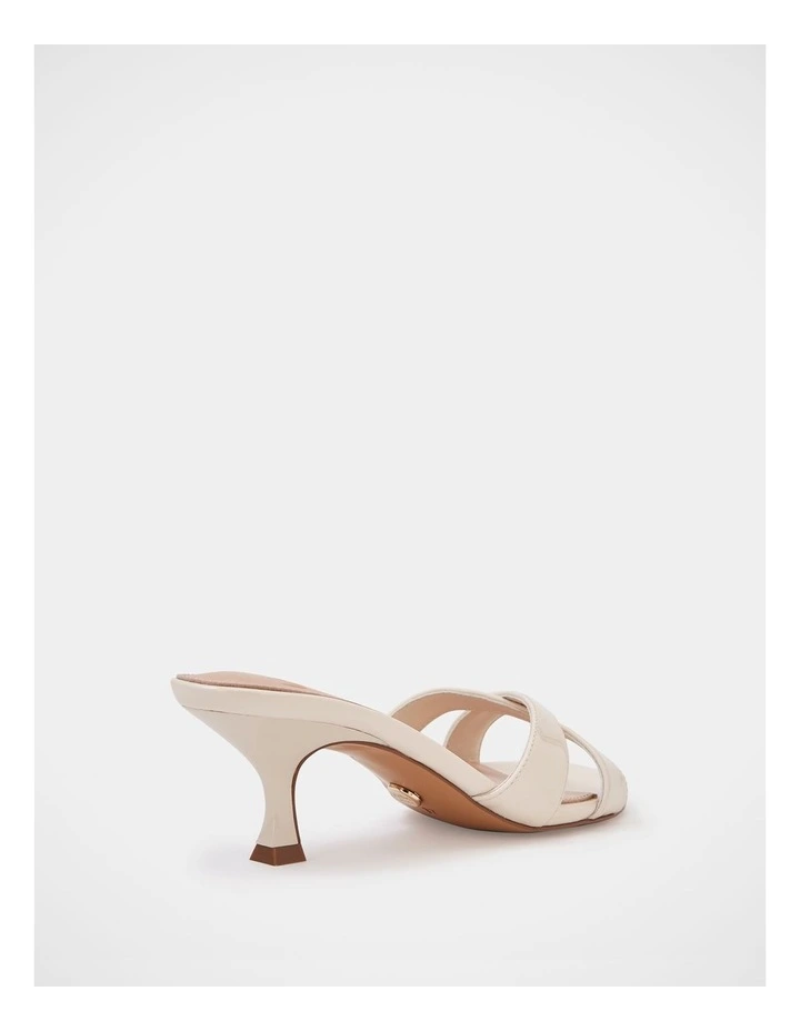 Gracie Patent Leather Kitten Heel in Ivory image 4