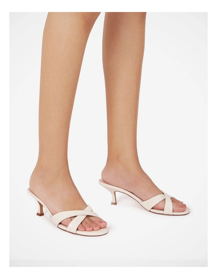 Gracie Patent Leather Kitten Heel in Ivory image 7