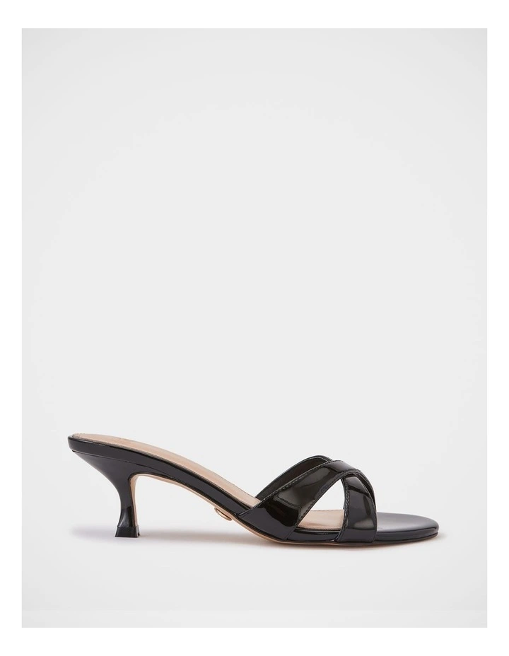 Gracie Patent Leather Kitten Heel in Black image 1