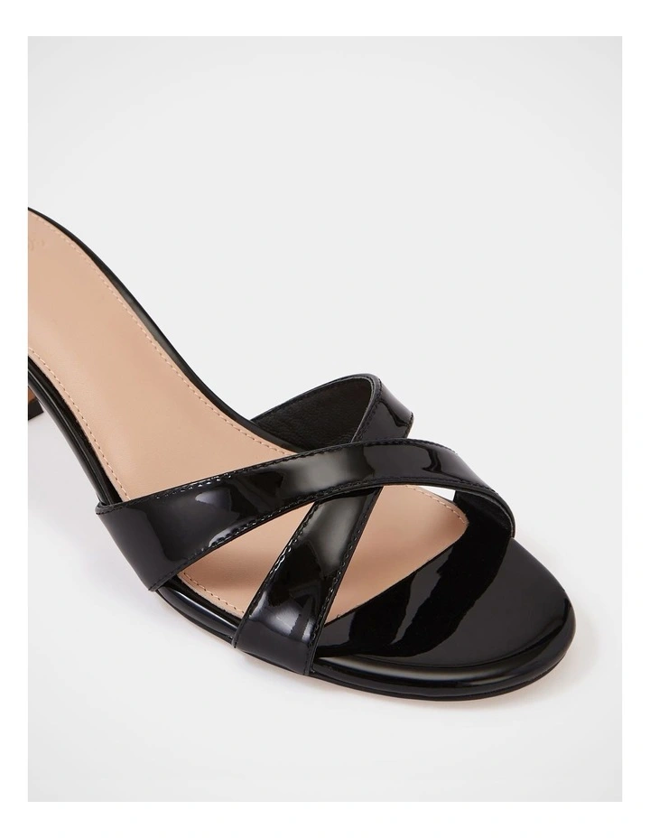 Gracie Patent Leather Kitten Heel in Black image 3