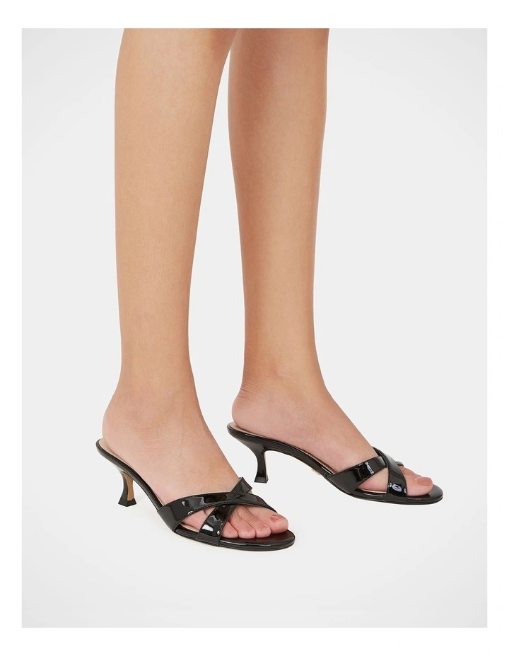 Gracie Patent Leather Kitten Heel in Black image 7