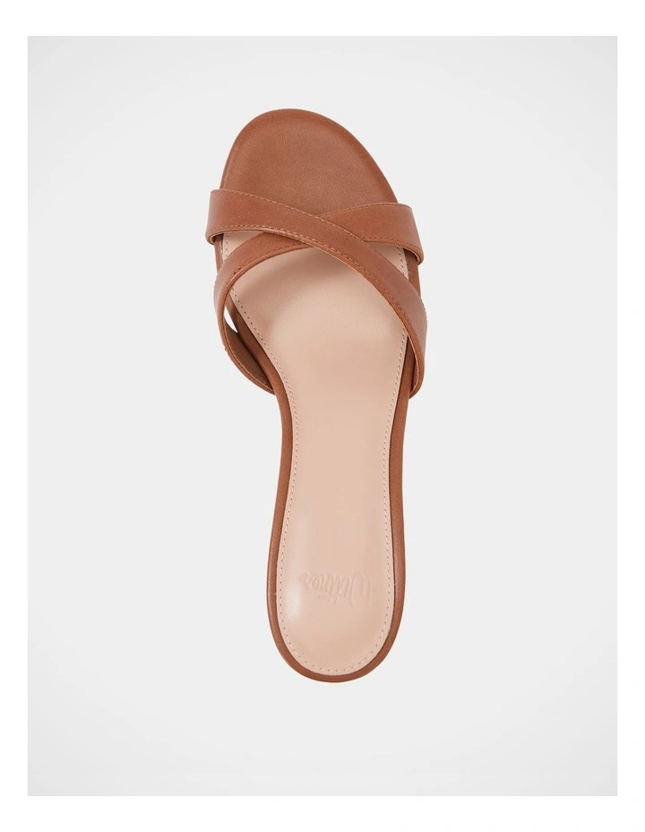 Gracie Leather Kitten Heel in Dark Cognac image 5