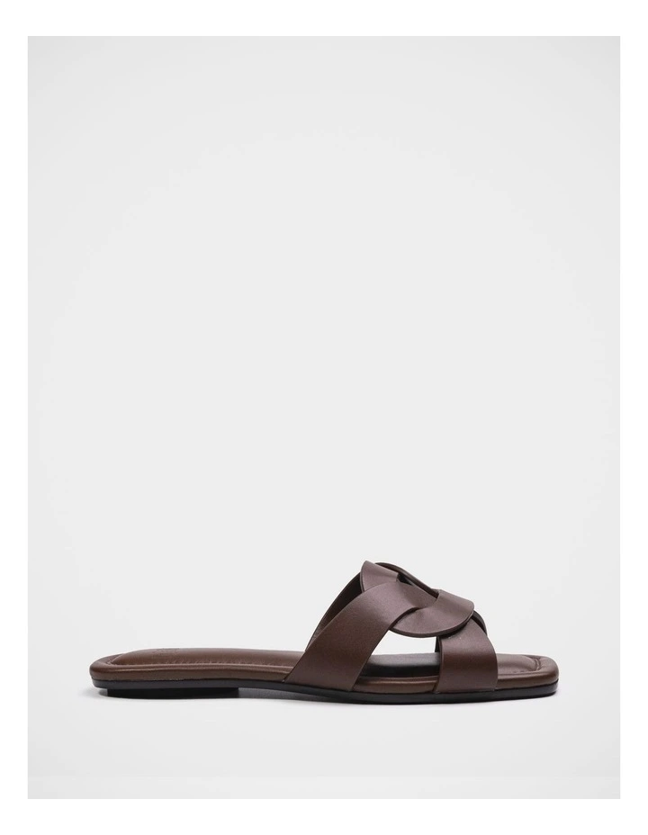 Etta Leather Sandal in Syrup image 1