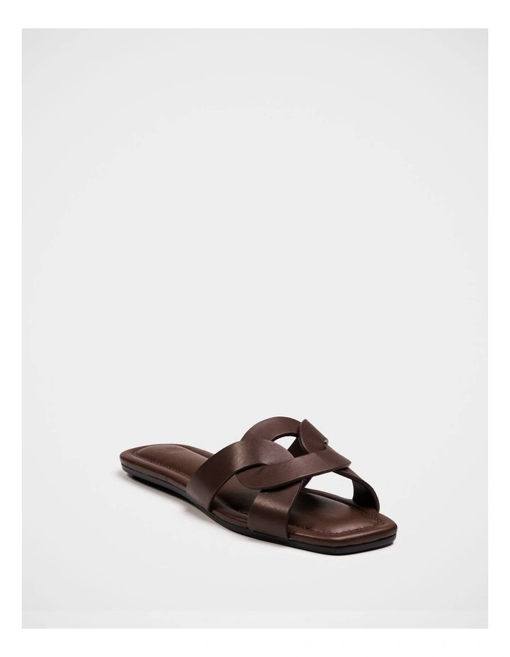Etta Leather Sandal in Syrup image 2