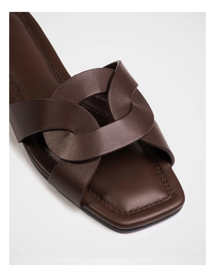 Etta Leather Sandal in Syrup image 3