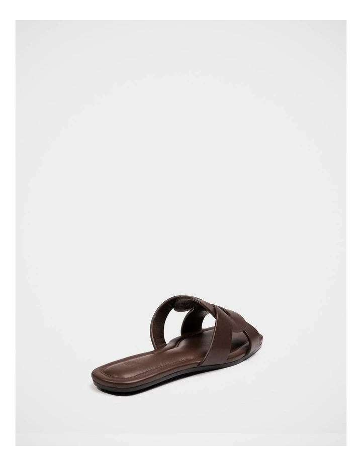 Etta Leather Sandal in Syrup image 4
