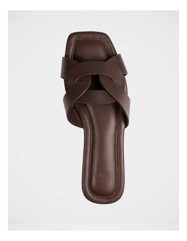 Etta Leather Sandal in Syrup image 5