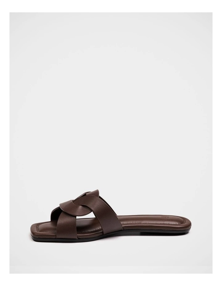 Etta Leather Sandal in Syrup image 6