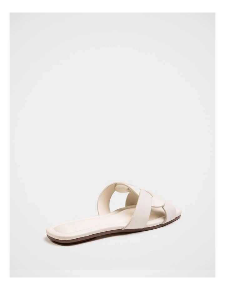 Etta Leather Sandal in White image 4