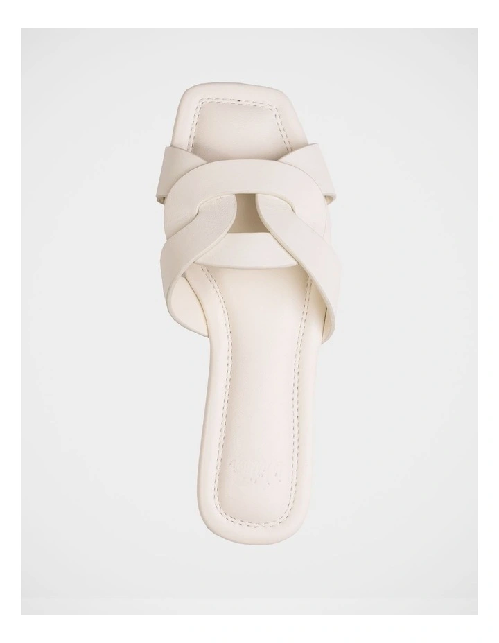 Etta Leather Sandal in White image 5