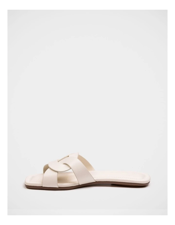 Etta Leather Sandal in White image 6