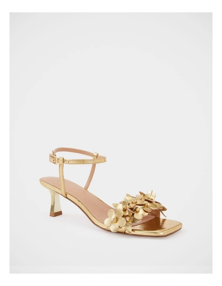 Kori Metallic Leather Sandal in Gold image 2